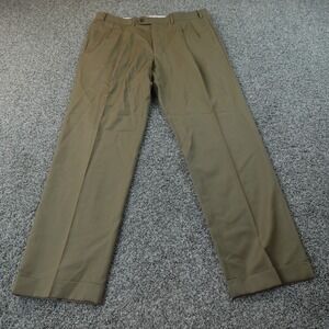 Ralph Lauren Pants Mens 38X32 Beige Brown Wool Chino Trouser Dress Slacks Office